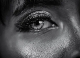 False eyelashes to enhance a woman’s appearance